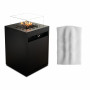 Gaskamin Planika Square Jet Black