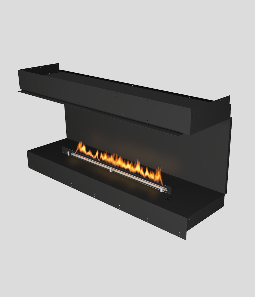 Cheminée ethanol Planika FORMA 1800 FLA4/FLA4+1490 Three-Sided ...